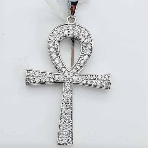 925 Sterling Silver Cubic Zirconia Pendant, U19254441 - Picture 3 of 11